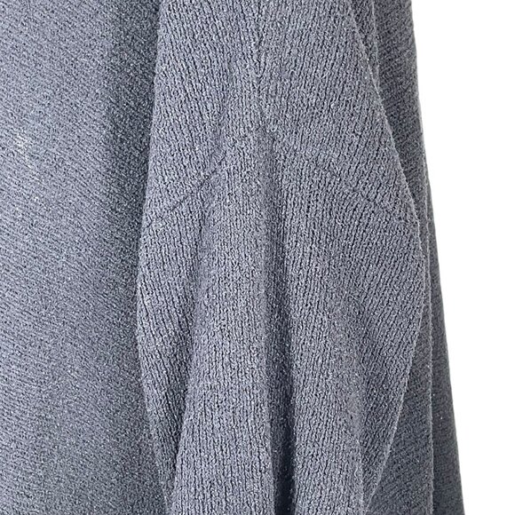 J. Jill Silk Blend Black Crochet Trim Knit Sweater Boho Chic Pullover Size L - Picture 9 of 10